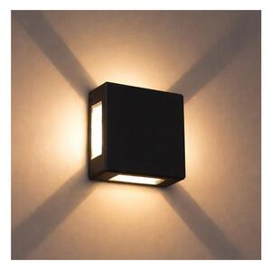 Brilagi - LED Venkovní nástěnné svítidlo QUADRAY LED/6W/230V černá IP54