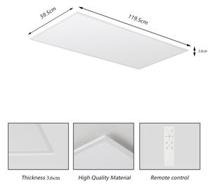 Brilagi - LED Stm. strop. svítidlo SLIMFRAME LED/80W/230V 120x60 cm bílá + DO