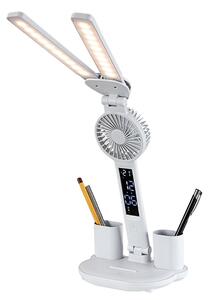 Rabalux 74030 - LED Stm stolní lampa s ventilátorem NOVILO LED/7W/5V