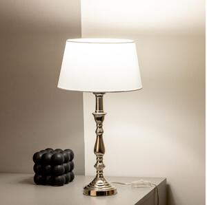 Brilagi - Stolní lampa CERIA 1xE27/60W/230V pr. 25 cm lesklý chrom/bílá