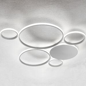Ondaluce - LED Stmívatelné stropní svítidlo POIS LED/68W/230V stříbrná