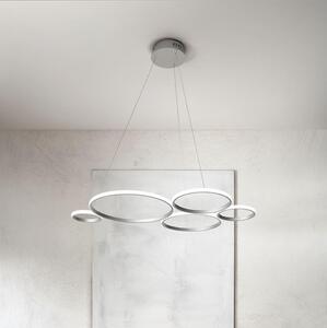 Ondaluce - LED Stmívatelný lustr na lanku POIS LED/60W/230V stříbrná