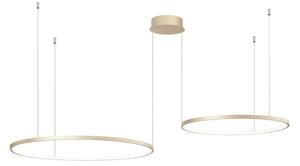 Ondaluce - LED Stmívatelný lustr na lanku SOEL LED/28W/230V + LED/38W zlatá