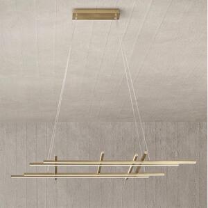 Ondaluce - LED Stmívatelný lustr na lanku MOVIDA LED/114W/230V zlatá
