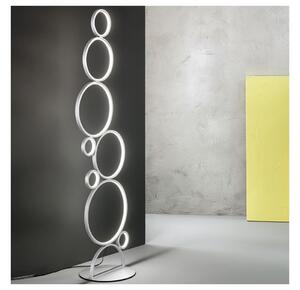 Ondaluce - LED Stmívatelná stojací lampa POIS LED/52W/230V 160 cm stříbrná