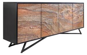 Massive home | Luxusní komoda MOUNTAIN SOUL z akáciového masivu a přírodního kamene 175cm