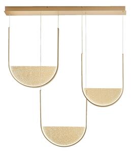 Ondaluce - LED Stmívatelný lustr na lanku LOTUS LED/70W/230V zlatá