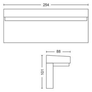 Venkovní nástěnné LED svítidlo Philips Hue Nyro 17456/30/P7 2000K-6500K RGB