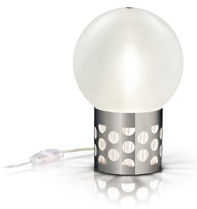 Slamp Atmosfera Small Pewter, designová lampička s cínovou základnou, 2xG9, průměr 20cm