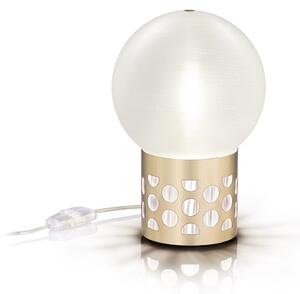 Slamp Atmosfera Small Gold, designová lampička se zlatou základnou, 2xG9, průměr 20cm