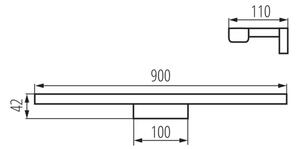 Nástěnné LED svítidlo Kanlux ASTEN LED IP44 15W-NW neutrální bílá 26685