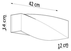 Nástěnné keramické svítidlo SOLLUX Sigma E27 1x60W bez zdroje SL.0003