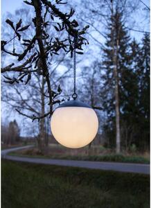 Závěsné venkovní solární svítidlo Star Trading Globus, ø 20 cm