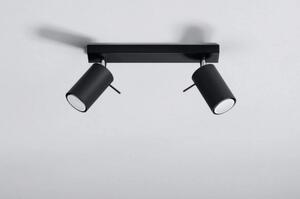 Bodové svítidlo SOLLUX Ring 2 GU10 2x40W bez zdroje SL.0092 černá