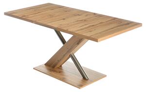 Jídelní stůl UTENDI 1 dub apalačský, šířka 120 cm, rozkládací