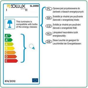 Nástěnné svítidlo SOLLUX Orbis G9 1x40W bez zdroje SL.0490 přírodní dřevo