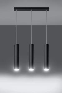 Lustr SOLLUX Lagos 3 GU10 3x40W bez zdroje SL.0329 černá