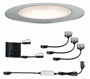 PAULMANN Plug & Shine LED zemní svítidlo Floor IP67 3000K 3x1,3W 30VA antracit