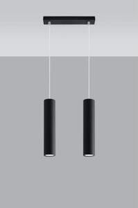 Lustr SOLLUX Lagos 2 GU10 2x40W bez zdroje SL.0328 černá