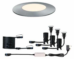 PAULMANN Plug & Shine LED zemní svítidlo Floor IP67 3000K 3x2,5W 30VA ocel
