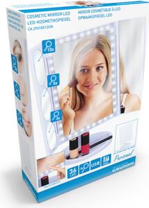 Touch of Beauty Grundig LED kosmetické zrcátko - 22 LED diod - Včetně kabelu - Zrcátko s různým zvětšením - Skládací