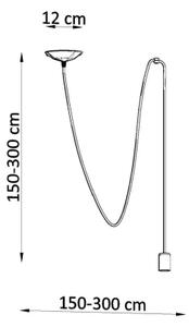 Lustr SOLLUX Edison 1 E27 1x60W bez zdroje SL.0369