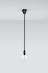 Lustr SOLLUX Diego 1 E27 1x60W bez zdroje SL.0572 černá