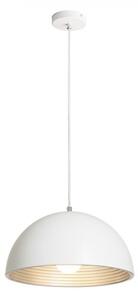 CARISSIMA 40 závěsná matná bílá/stříbrnošedá 230 E27 42W - RED - DESIGN RENDL