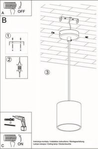 Lustr SOLLUX Orbis 1 GU10 1x40W bez zdroje SL.0051 černá