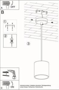 Lustr SOLLUX Orbis 1 GU10 1x40W bez zdroje SL.0053 bílá