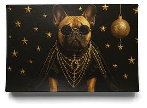 KRAFTHOUSE.EU Morpheus – obraz na plátno Premium Canvas (100% bavlna) | Stylový moderní motiv psa | Různé rozměry Velikost: 30 x 20 cm