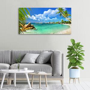Foto obraz na plátně Seychely pláž oc-37245256