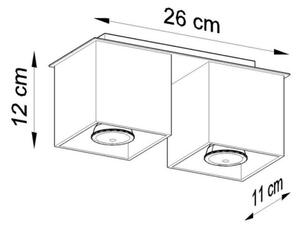 Stropní svítidlo SOLLUX Quad 2 GU10 2x40W bez zdroje SL.0065 bílá