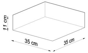 Stropní svítidlo SOLLUX Horus 35cm E27 2x60W bez zdroje SL.0136 černá