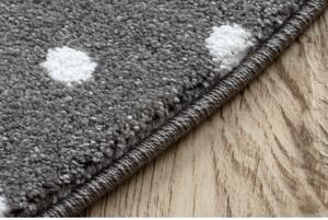 Dětský kusový koberec Petit Bunny grey kulatý 140x140 cm