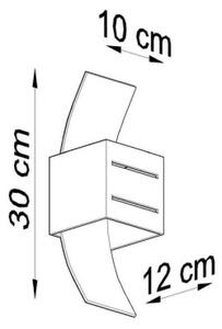 Nástěnné svítidlo SOLLUX Loreto G9 1x40W bez zdroje SL.0201 černá
