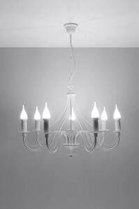 Lustr SOLLUX Minerwa 7 E14 7x40W bez zdroje SL.0215 bílá