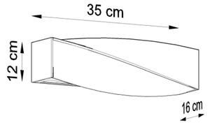 Nástěnné keramické svítidlo SOLLUX Sigma mini E27 1x60W bez zdroje SL.0229 bílá