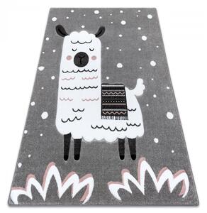 Dětský kusový koberec Petit Lama grey 240x330 cm