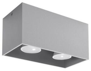 Nástěnné svítidlo SOLLUX Quad maxi GU10 2x40W bez zdroje SL.0382 šedá