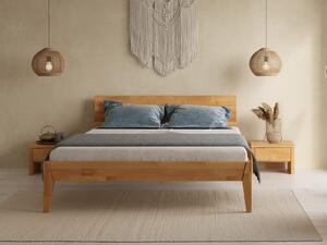 Vysoká postel z bukového dřeva 180x200 cm Badajoz skandinávské