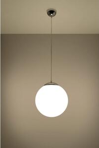 Lustr SOLLUX Ugo 30 E27 1x60W bez zdroje SL.0264 bílé sklo/chrom