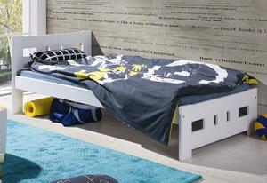 Dětská postel z masivu borovice VAŠÍK - 200x90 cm - bílá