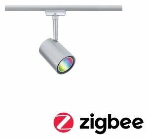 PAULMANN URail LED lištový spot Smart Home Zigbee 3.0 Luxe GU10 4,8W RGBW+ stmívatelné 230V matný chrom