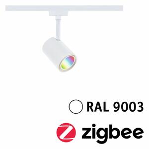 PAULMANN URail LED lištový spot Smart Home Zigbee 3.0 Luxe GU10 4,8W RGBW+ stmívatelné 230V bílá