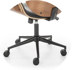 Kancelářská židle Ignazio - černá/ořech