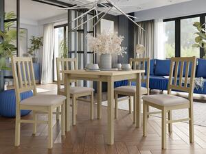 Rozkládací jídelní stůl se 4 židlemi AL08, Barva dřeva: sonoma-L, Potah: 25x - Paros 2 Mirjan24 5903211238161