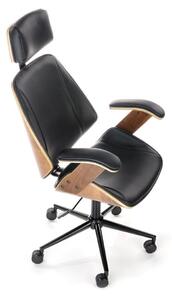 Kancelářská židle Ignazio - černá/ořech