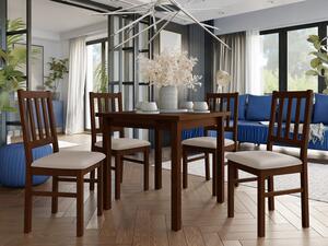 Rozkládací jídelní stůl se 4 židlemi AL08, Barva dřeva: sonoma-L, Potah: Kronos 7 Mirjan24 5903211238048