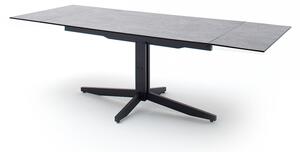 Rozkládací jídelní stůl RIMINI (Beton + Černá)